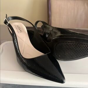 Alfani Black Patent Slingback Heels